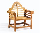 Lutyens-Style Chair, Teak Decorative Garden Armchair