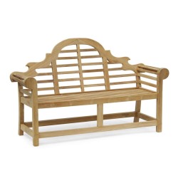 Lutyens-Style Bench, Teak – 1.65m