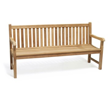 Windsor 4 Seater Teak Garden Bench, 6ft Park Bench – 1.8m 2