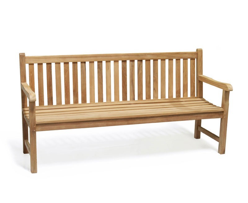 Windsor 4 Seater Teak Garden Bench, 6ft Park Bench – 1.8m