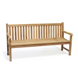 Windsor 4 Seater Teak Garden Bench, 6ft Park Bench – 1.8m