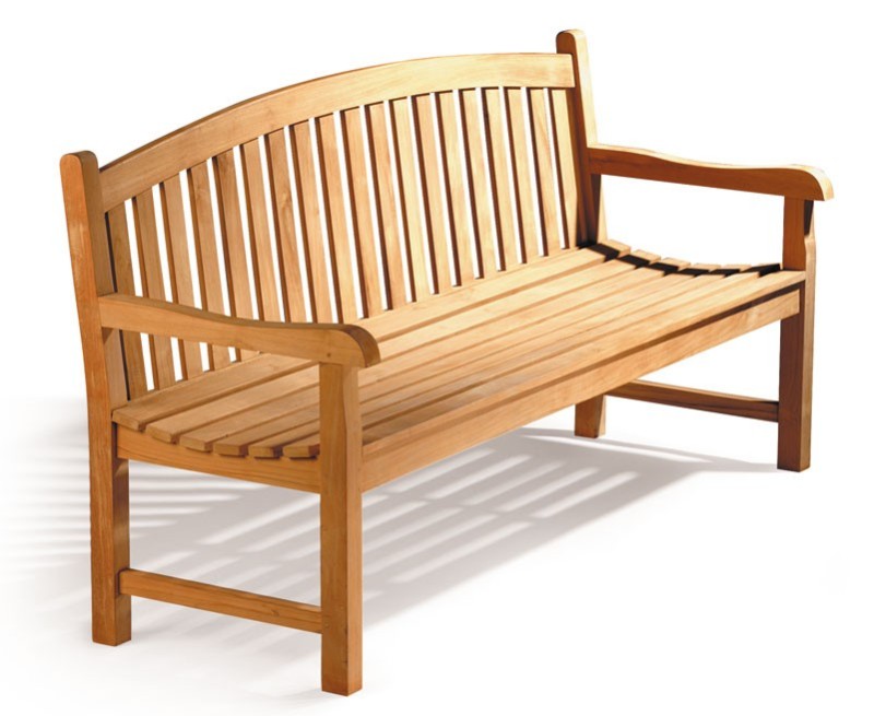 Clivedon 3 Seater Garden Bench, Teak – 1.5m Clivedon 3 Seater Garden Bench, Teak – 1.5m