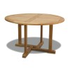 Canfield Teak Circular Wooden Table – 1.3m