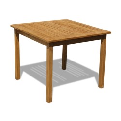 Sandringham Teak Square Patio Table – 0.9m