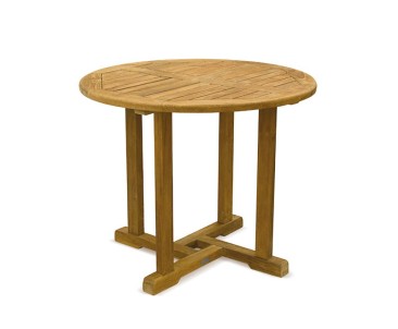 Canfield Teak Round Outdoor Table – 0.9m