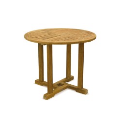 Canfield Teak Round Outdoor Table – 0.9m