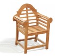 Children's Teak Outdoor Chair, Lutyens-Style