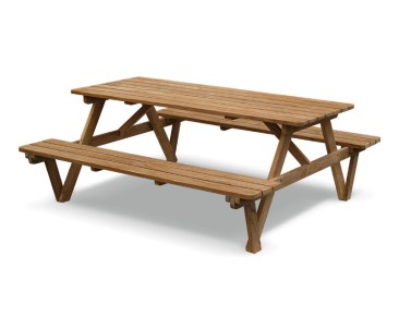Luxury 6ft Picnic Bench, Teak Wood Pub Table – 1.8m 2