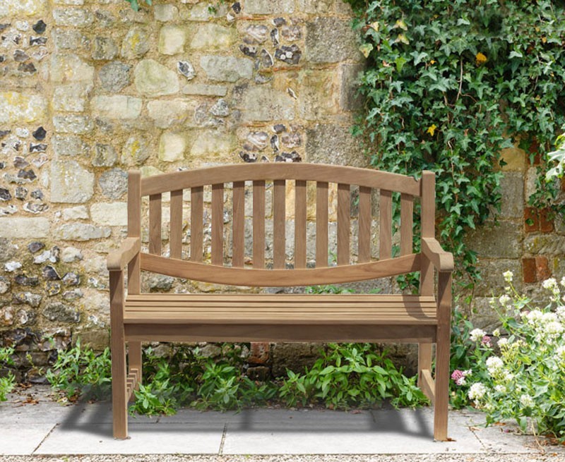 4ft teak garden deals bench