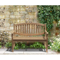 teak outdoor bench