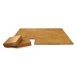 Standard Teak Decking Tiles 1sqm – 4pcs