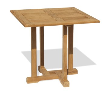 Canfield Small Teak Square Garden Table – 0.8m