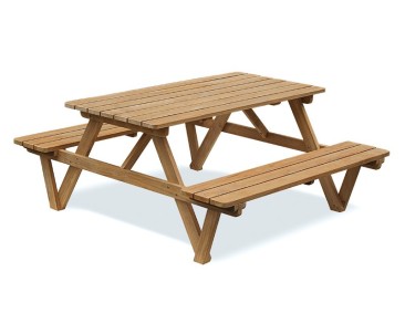 Luxury 5ft Picnic Bench, Teak Wooden Pub Bench – 1.5m 2