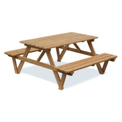 Luxury 5ft Picnic Bench, Teak Wooden Pub Bench – 1.5m