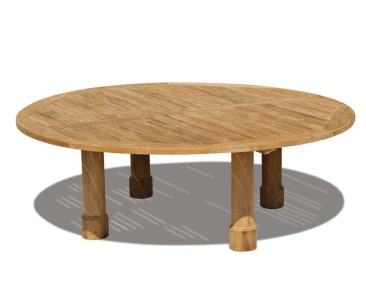 Titan Teak Round Garden Table – 2.2m