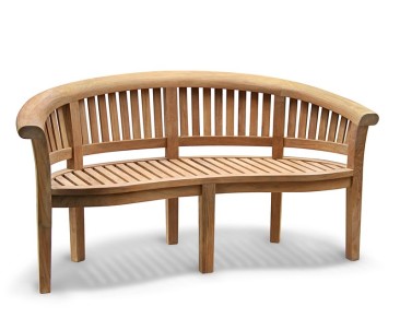 Deluxe Teak Banana Bench 2