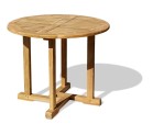 Canfield Teak Small Round Garden Table – 0.8m