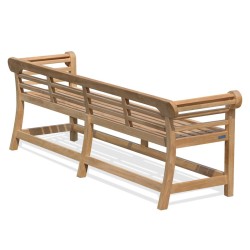 lutyens-style garden bench low back 2.25m
