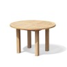 Titan Teak Round Outdoor Table, square leg – 1.2m