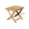 Cheltenham Adjustable Footstool, Teak Side Table