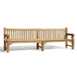 Balmoral Large Sturdy Park Public Bench – 3m
