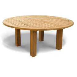 Titan 6ft Solid Teak Round Patio Table – 1.8m