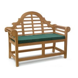 teak lutyens-style bench