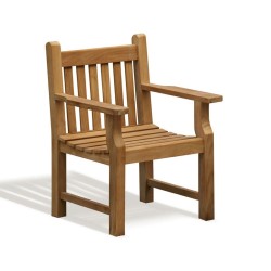 Taverners Teak Wooden Garden Armchair