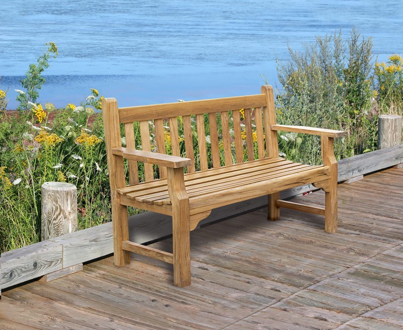 Small bench with arms hotsell