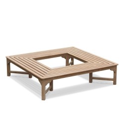 wrap around tree bench
