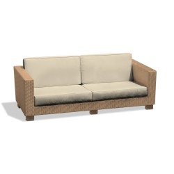 Sorrento Large 4 Seater Rattan Garden Sofa – 1.93m