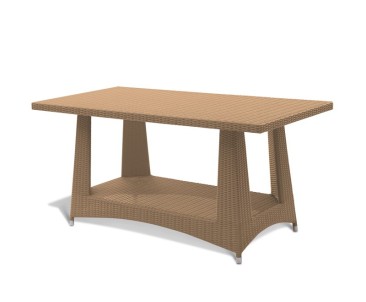 Riviera Rattan Rectangular Dining Table – 0.8 x 1.6m 2