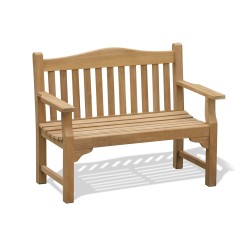 Tribute Garden Memorial Bench, Teak – 1.2m