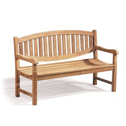 Ascot 3 Seater Teak Garden Bench – 1.5m