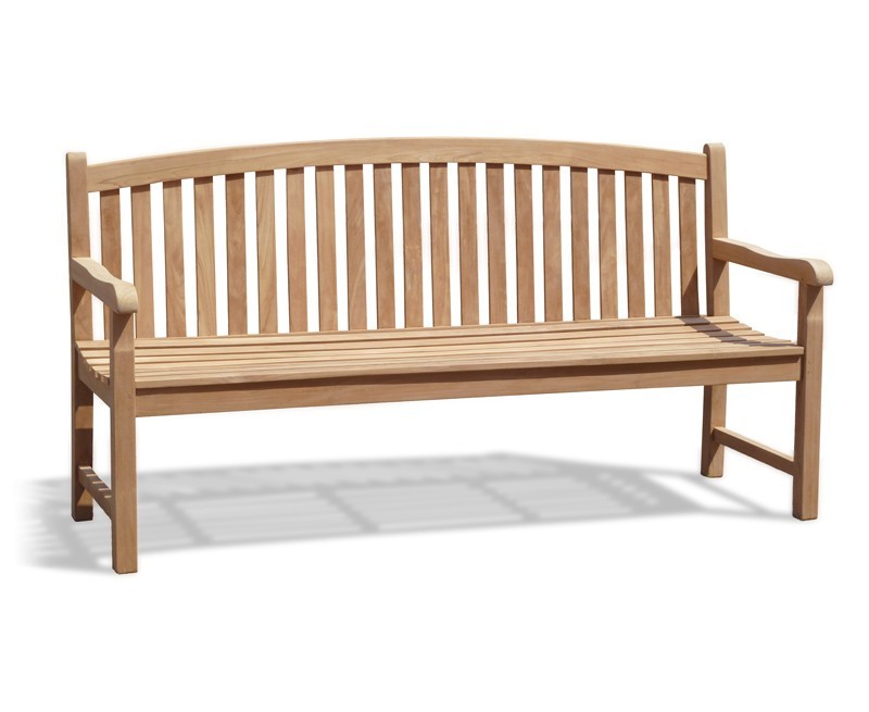 Clivedon 4 Seater Garden Bench, Teak – 1.8m/6ft