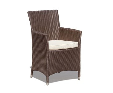 Riviera Rattan Garden Chair, Wicker Armchair, Flat weave 2
