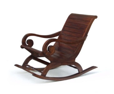 Capri Plantation Rocking Chair, Indoor Rocker Chair, Teak 2
