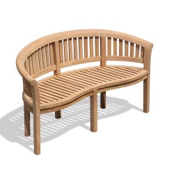 Wimbledon Teak Banana Bench