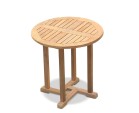 Canfield Teak Round Outdoor Table – 0.75m