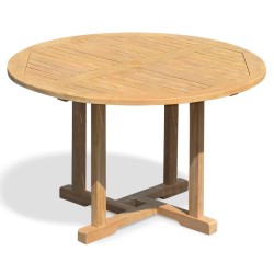 Canfield Teak Round Garden Table – 1.2m