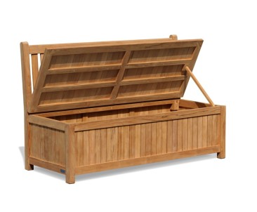 Windsor Wooden Garden Storage Bench – 1.5m 2