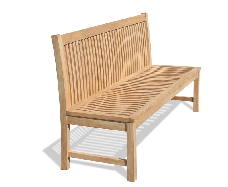 Canterbury Armless Garden Bench with back, Teak – 1.8m