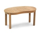 Contemporary Kidney-shaped Table, Outdoor Curved Coffee Table