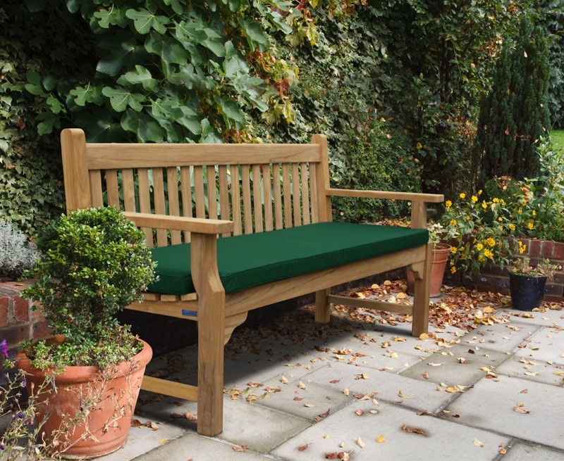 traditional teak garden outdoor bench 1.8m