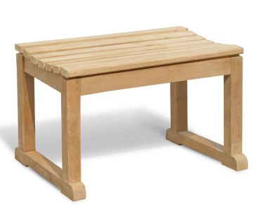 Westminster Wood Garden Stool, Teak Bathroom Bench