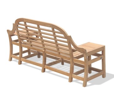 Cheltenham Teak Decorative Outdoor Bench – 2.27m 2
