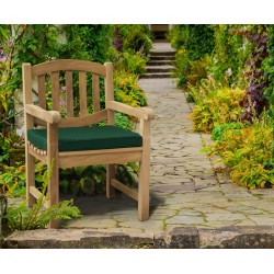 teak oval garden chair with arms