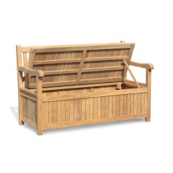 wooden storage bench