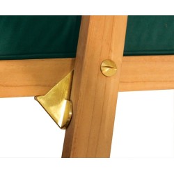 Teak Steamer Chair with wheels