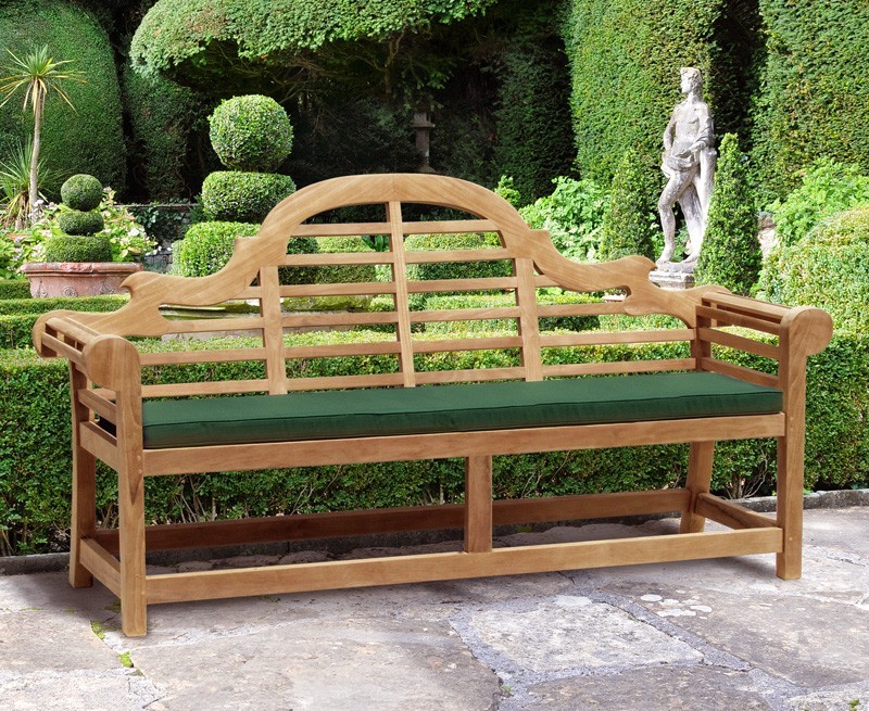 Lutyens-Style Bench, Teak – 1.95m